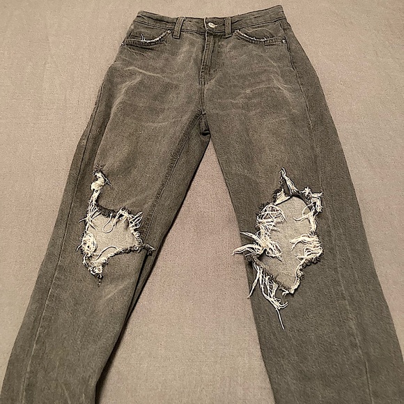 Grey high wasted distressed denim - wild fable - Picture 1 of 4